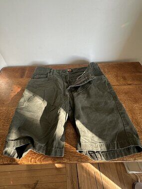 TIMBERLAND PRO MEN'S CANVAS SHORTS OLIVE GREEN SIZE 34